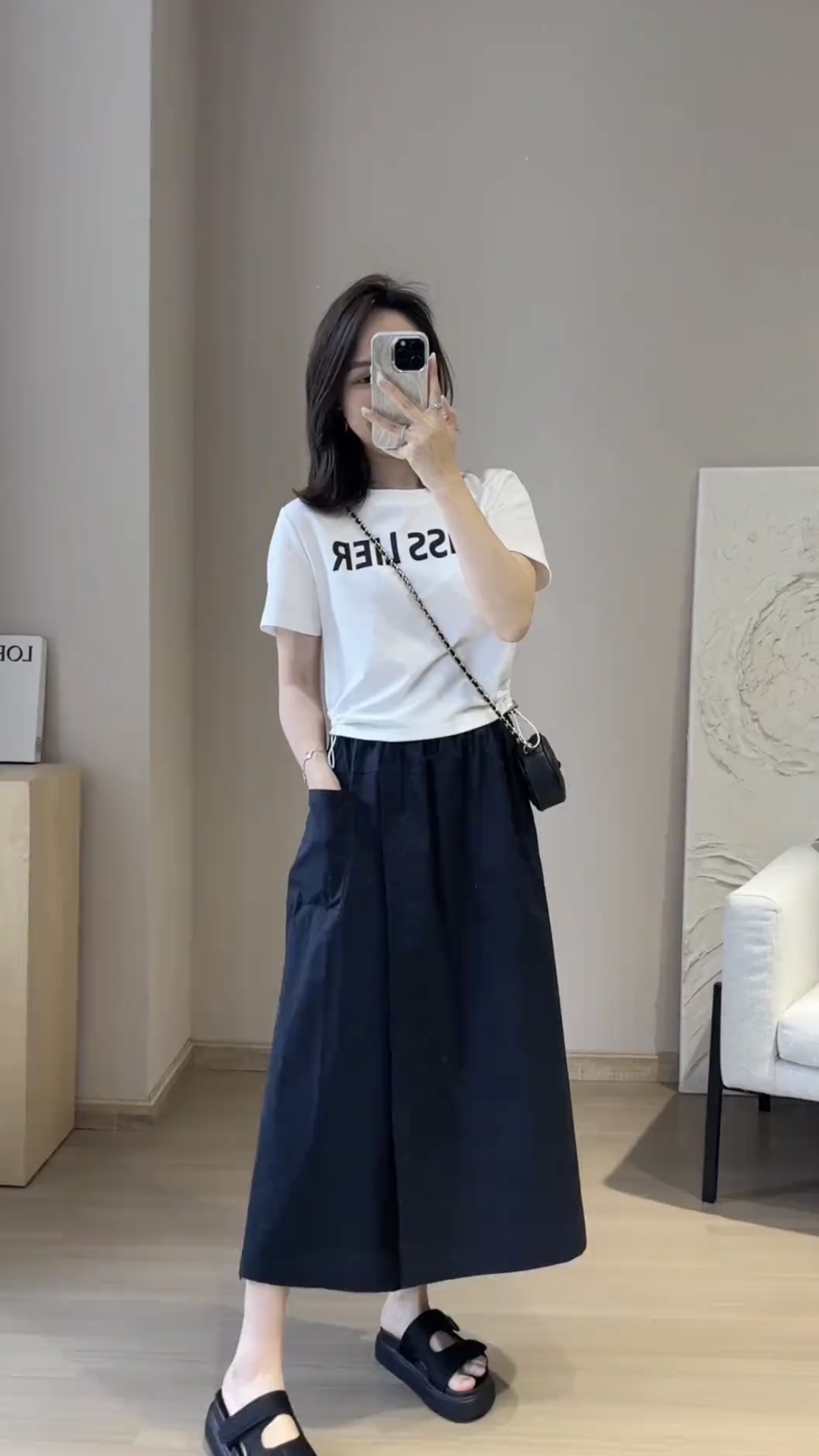 Summer Casual Letter Print T-Shirt and Skirt Shorts Set - Image 2
